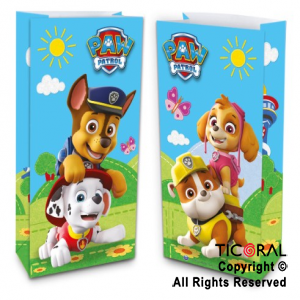 PAW PATROL BOLSITA PAPEL 12.5X24.5CM x 10